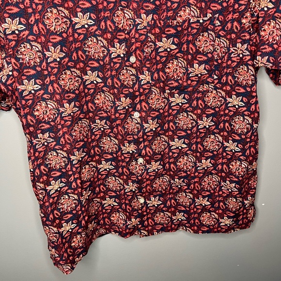 GAP Linen Cotton Vacay Shirt - Tropical Paisley - Picture 8 of 13